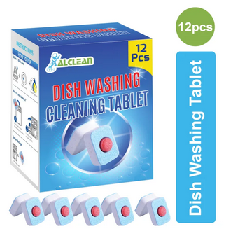 AlClean - Pack of 12 Dish Washing Cleaning Tablet