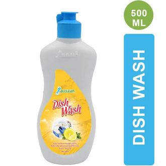 AlClean Dish Wash Liquid Lemon Cleaner Dishwasher Kitchen 500ml