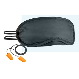 Eye Mask + Ear Plug - Sleeping Nap Eye Mask Shade Cover & Anti Noise Ear Pairs Soundproof Earplugs