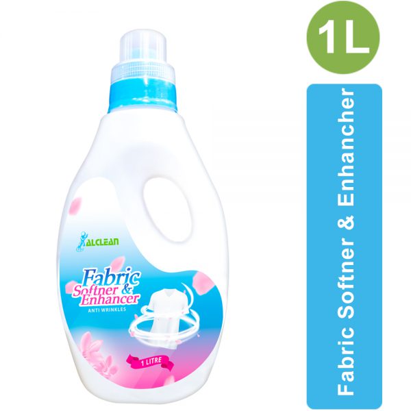 AlClean Fabric Softener and Enhancer Anti Wringkles Fabrics Cloths Detergent Liquid Laundary Cleaning 1000ml