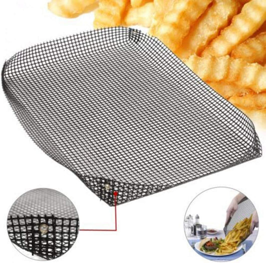 Non Stick Oven Mesh Baking Tray Reusable Baking Tray Non Stick Oven Mesh Baking Tray Reusable Baking Tray Non-stick Cooling Rack Cooling Grid Baking Tray For Biscuit Cookie Bread Cake Baking Rack Kitchen Pastry Tools