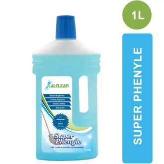 AlClean Super Phenyle Antibacterial Phenyl Detergent Cleans & Shines Lasting Fragnance Surface CLeaner for Home and Industrial Liquid 1000 ml