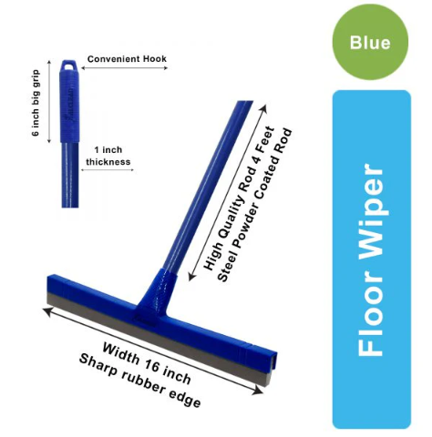 AlClean Floor Wiper with Metal Rod