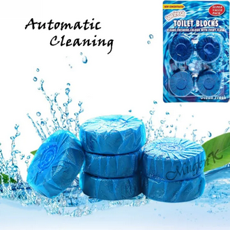 AlClean Pack of 4 Home Toilet Cleaner Ball Powerful Automatic Flush Toilet Bowl Deodorizer For Bathroom Cleaning
