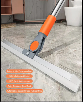 AlClean 180 Degree Flexible Rotating Wiper Extandable Rod 50cm Head