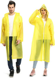 Reusable Raincoats for Adults, Opret Rain Ponchos with Hood and Sleeves Lightweight Waterproof Rain Coat for Men and Women